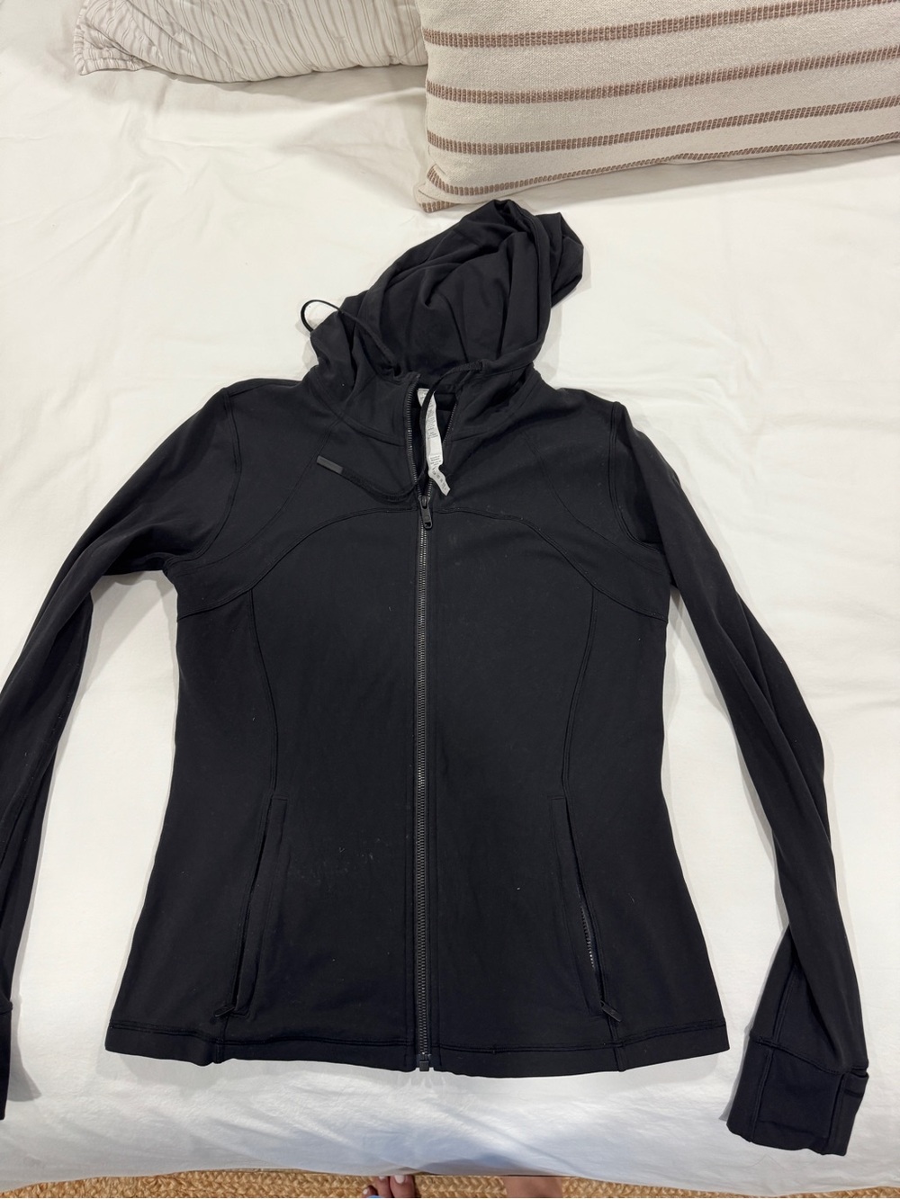 Black Zip-Up Hoodie Jacket
